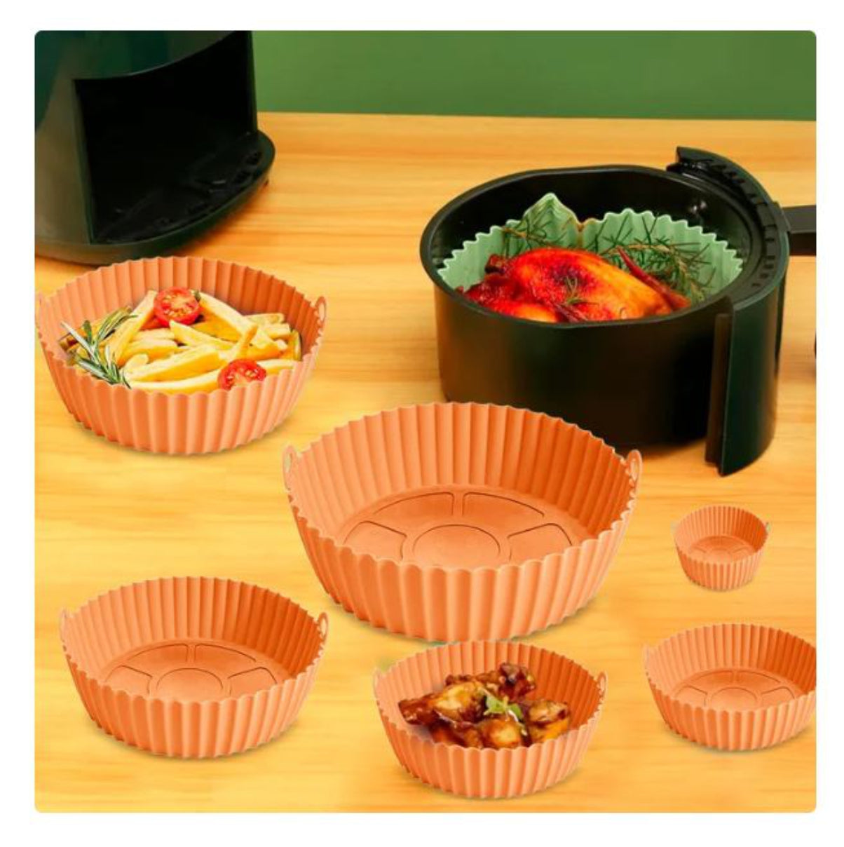 Pack de 6 Moldes de Silicona para Freidora