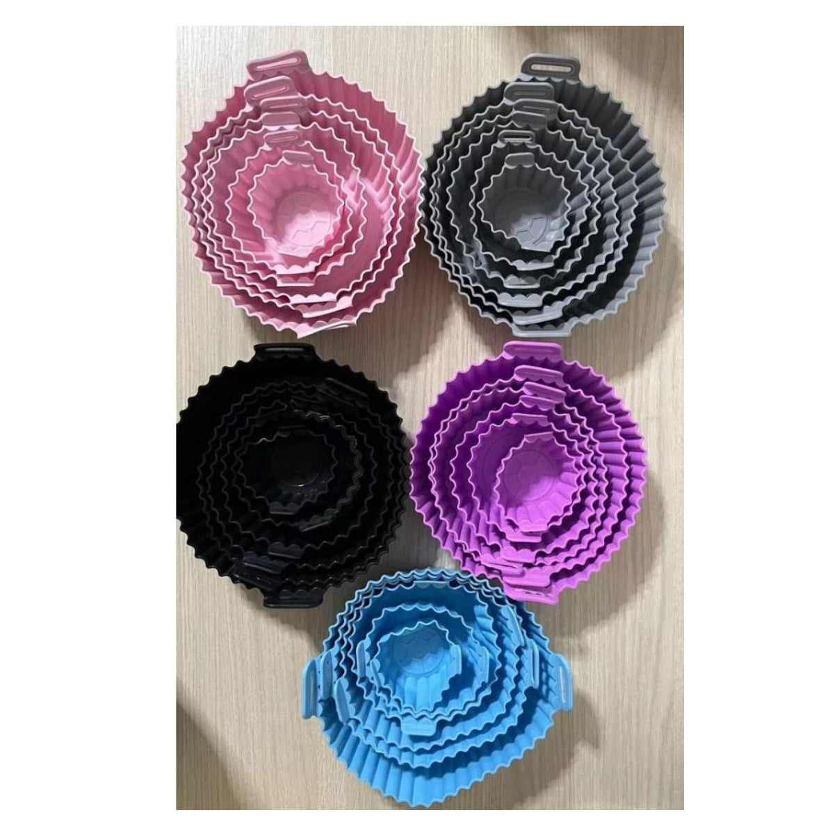 Pack de 6 Moldes de Silicona para Freidora