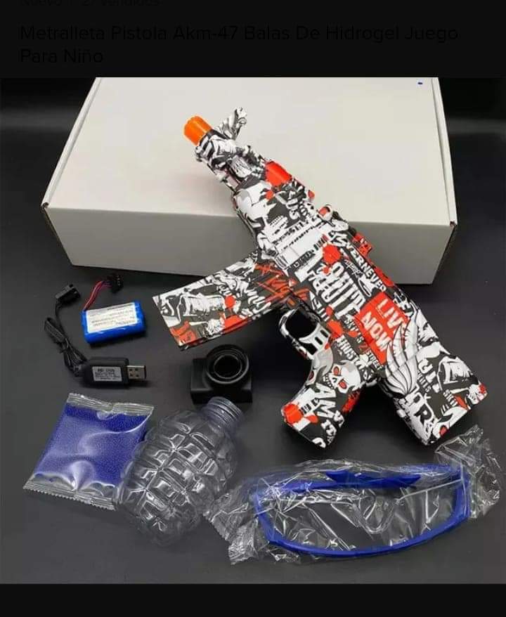 Pistola Hidrogel Ak47 Electrico